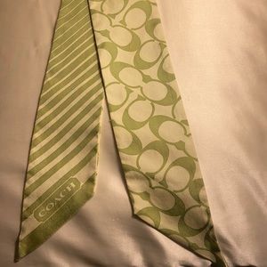 Coach green scarf